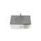 Castello Usa Thames 36-inch White Vanity Set with Gray Top and Gold Handles CB-MC-36W-GLD-20146-GR - alternate 4